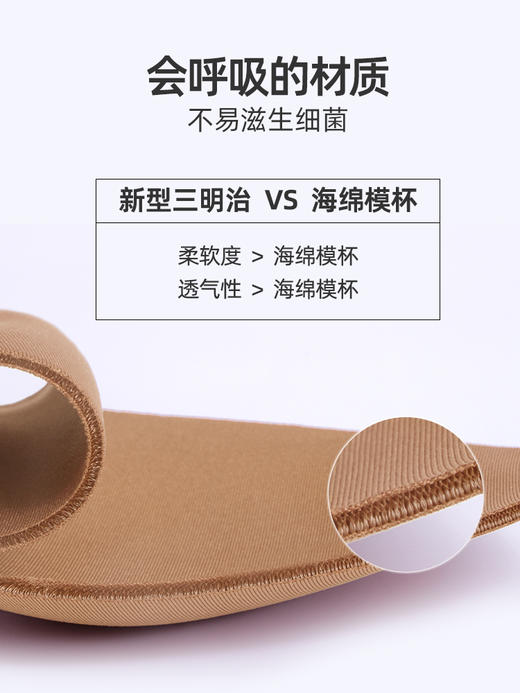 HSIA遐 大胸显小全罩杯文胸 时尚新光面薄模杯防露点光面无痕大码薄款内衣女 商品图4