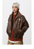 CryingCenter 棕色美拉德皮毛做旧感夹克外套 正反可穿哭喊中心 商品缩略图2