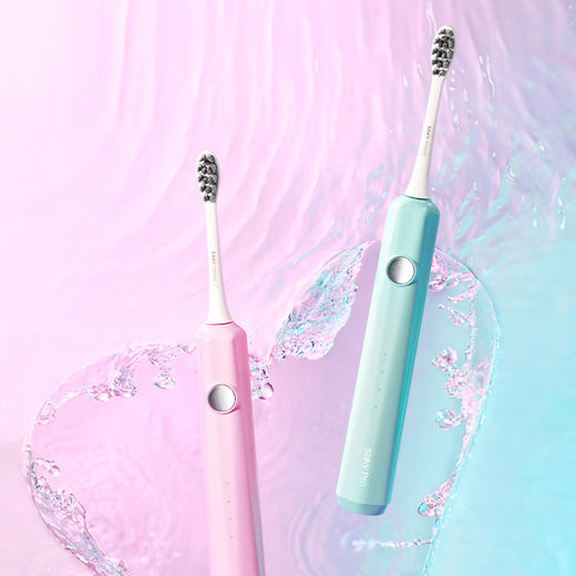 【领券立减80元】Saky Pro 舒客声波电动牙刷E1小浪花 内含2个刷头 进口柔软刷毛 口腔尽享SPA级舒适感 商品图2