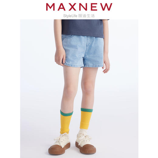 【短裤】童装多彩百搭经典牛仔短裤 1N2364301 商品图0