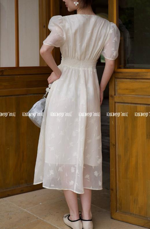 【门店同款】ENJOY夏季法式V领收腰连衣裙 157303510 商品图3