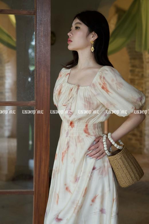 【门店同款】ENJOY夏季半夏木槿方领连衣裙 157347230 商品图3