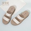 信诺轻便厚底外穿凉拖鞋女2024新款夏季舒适轻便真皮妈妈拖鞋外出L950-7 商品缩略图0