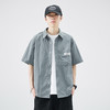 夏季衬衫男宽松透气短袖衬衣外穿男生薄款休闲上衣服   AY-D1109【AY-1109】 商品缩略图2
