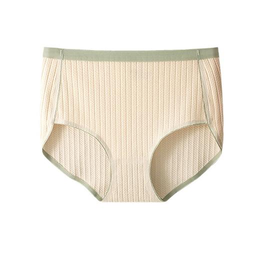 【女士三角螺纹裤】高腰无痕纯棉透气内裤女士收腹提臀全棉裆三角裤螺纹 商品图4