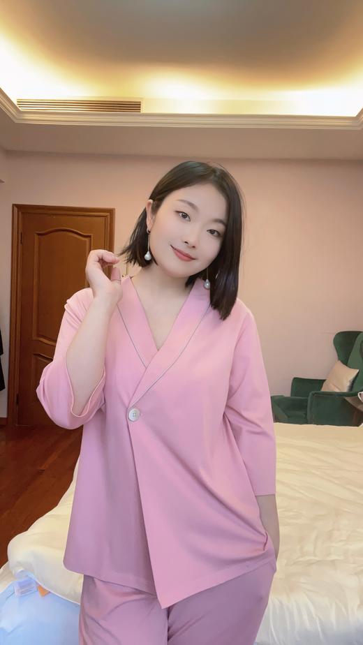 2024醉新款春夏秋可穿柔感竹纤维家居睡衣~天Ran竹纤维，天府之竹“纤维” 500强企业 健康绿色可降解，版型宽松具有弹力 柔软丝滑 Fang螨 吸湿透气！ 商品图12