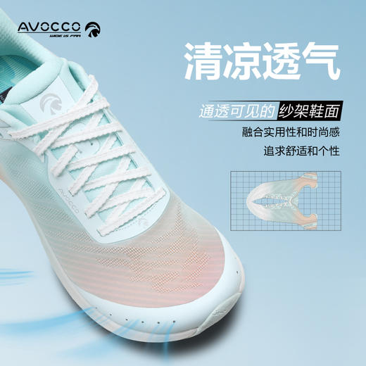AVOCCO翱戈FANTAS魅影宽楦透气跑步鞋轻量缓震型长距离训练鞋 商品图1