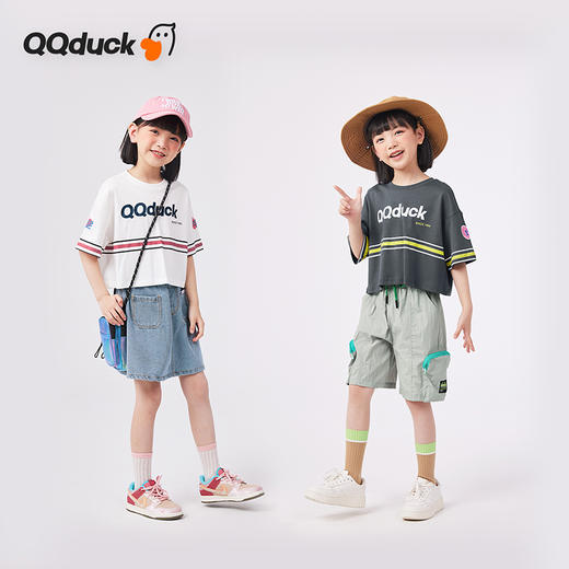 【120-160】【可可鸭】女童短袖T恤纯棉夏季半袖t恤 商品图4