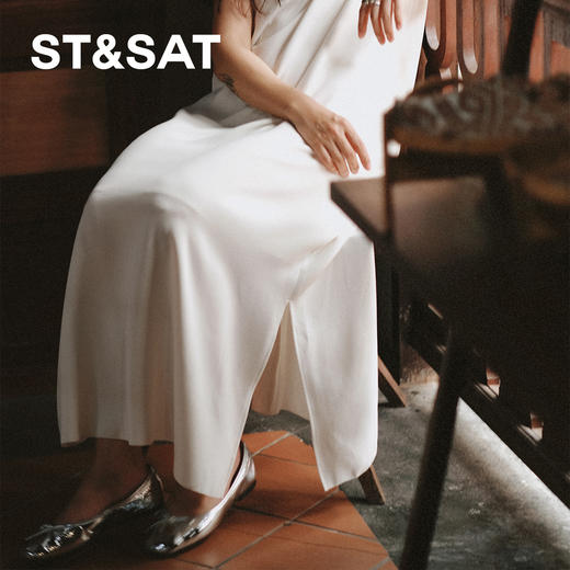 星期六低跟舒适方头平底单鞋SS33111727 商品图4