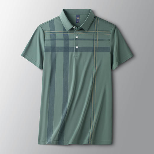 【空调凉感】罗蒙男士商务网眼冰丝polo衫男短袖男夏季薄款t恤男短袖 商品图1