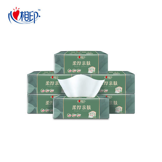 心相印抽纸3层100抽×6包柔厚亲肤面巾纸 商品图0