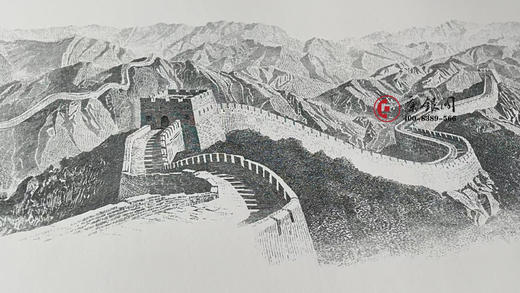 长城雕版画 商品图2
