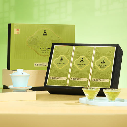 【2024春茶上市】谢裕大 黄山毛峰 匠心800礼盒 春茶一级 绿茶300g 商品图1