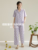 康妮雅女式短袖长裤开襟套装 商品缩略图5