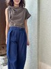 TYNVIE 后松紧腰阔腿裤-牛仔蓝 商品缩略图2