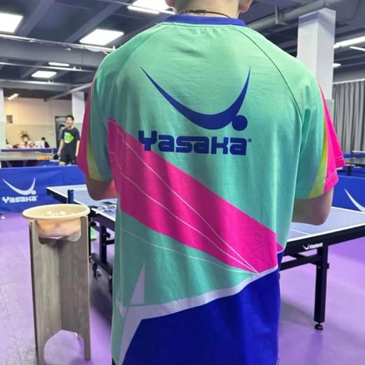 亚萨卡Yasaka SJ-T-11 乒乓球服 运动T恤 运动上衣 运动短袖 湖绿色 商品图4