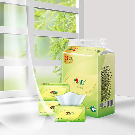 心相印茶语系列抽纸3包×150抽M码三层面巾纸 商品图2