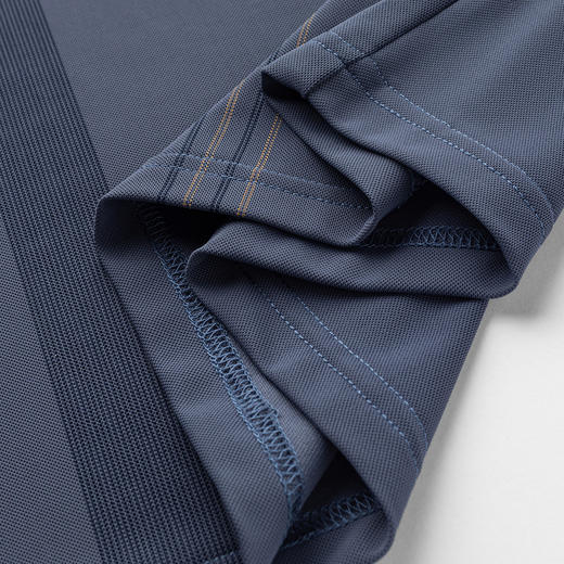 【空调凉感】罗蒙男士商务网眼冰丝polo衫男短袖男夏季薄款t恤男短袖 商品图7