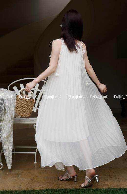 【门店同款】ENJOY夏季浪漫-羽毛花朵压褶吊带裙 157312432 商品图2