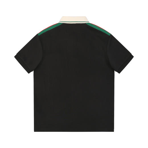 男士 2024夏季新款 复古双G刺绣标 经典红绿条纹织带 短袖POLO衫 Z-11612 商品图10