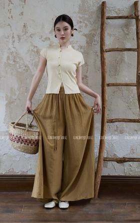 【门店同款】ENJOY夏季云敛-翩翩起舞中式长裤 157156556