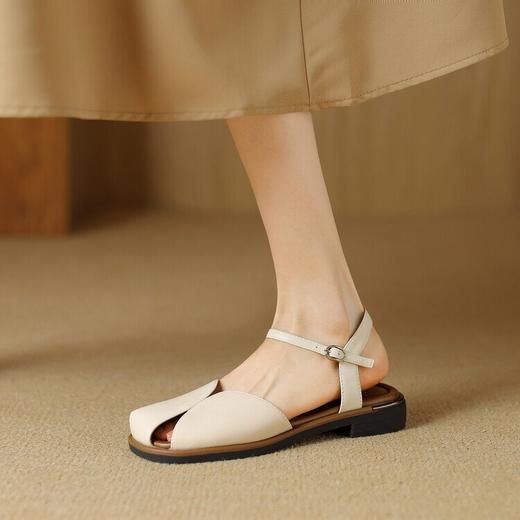 【预售5天】森系复古仙女风，休闲平底罗马鞋包头凉鞋HCYYHD&5284 商品图4