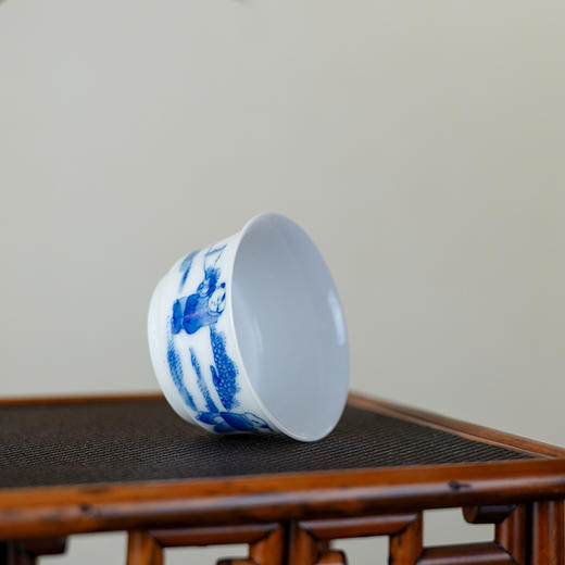【特价】童戏小雅杯茶杯青花单杯 陶瓷茶杯主人杯单个装茶杯品茗杯 商品图6