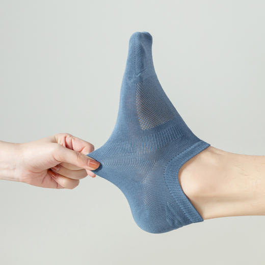 【YW】无忧购（25元/5双）夏日网眼透气吸汗短款脚底束腰男士隐形袜8041（截单后7天发货)25年清仓捡漏 商品图1