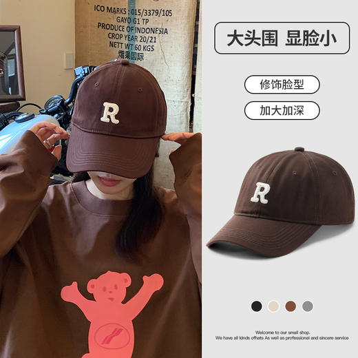 「19.9包邮！立体有型设计」夏新款R标高尔夫男棒球帽 韩版休闲帽休闲棉质潮流棒球帽鸭舌帽子配饰 商品图1