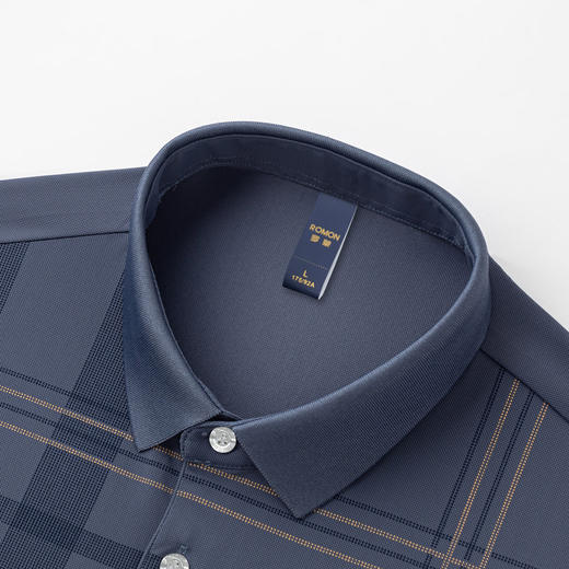 【空调凉感】罗蒙男士商务网眼冰丝polo衫男短袖男夏季薄款t恤男短袖 商品图5