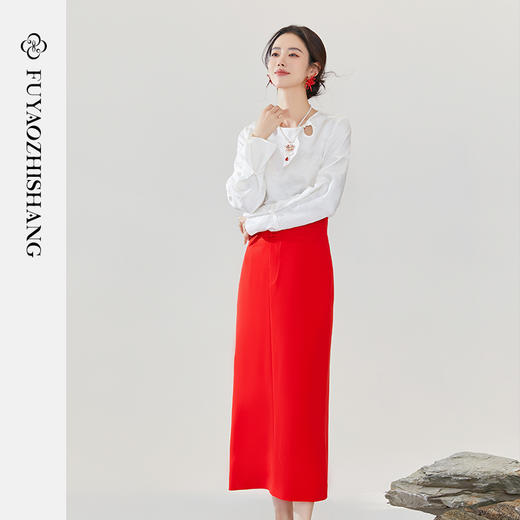 IWY/扶摇系列 新中式别致圆领小衫24FYB325 商品图3