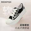 Rockfish 755防泼水百搭轻便休闲低帮增高圆头厚底松糕帆布鞋 商品缩略图5