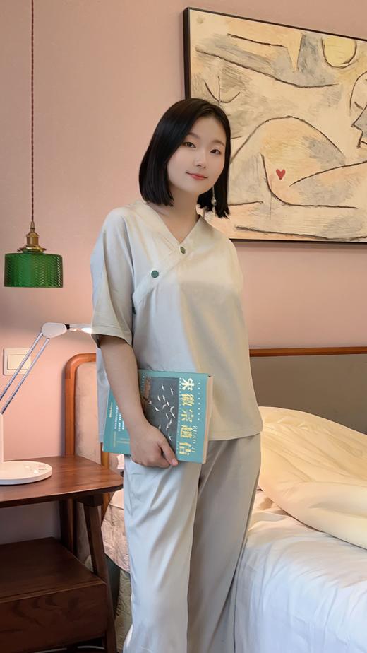 2024醉新款春夏秋可穿柔感竹纤维家居睡衣~天Ran竹纤维，天府之竹“纤维” 500强企业 健康绿色可降解，版型宽松具有弹力 柔软丝滑 Fang螨 吸湿透气！ 商品图11