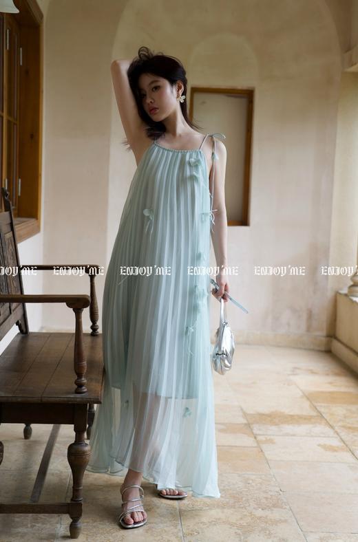 【门店同款】ENJOY夏季浪漫-羽毛花朵压褶吊带裙 157312432 商品图5