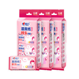心相印湿厕纸系列女性7片装湿巾8包云熊22-1版  3提装（共24包） 3XCY007+P2(提装)