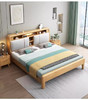 北欧风实木床A002#软包款（齐） 商品缩略图0