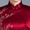 HYX新款刺绣改良旗袍连衣裙 喜婆婆婚宴礼服 妈妈装敬酒服高贵春夏 商品缩略图2