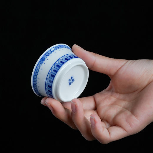 【特价】古风小雅杯 青花单杯 陶瓷茶杯主人杯单个装茶杯品茗杯 商品图1