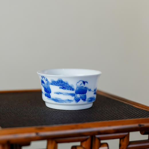 【特价】童戏小雅杯茶杯青花单杯 陶瓷茶杯主人杯单个装茶杯品茗杯 商品图5