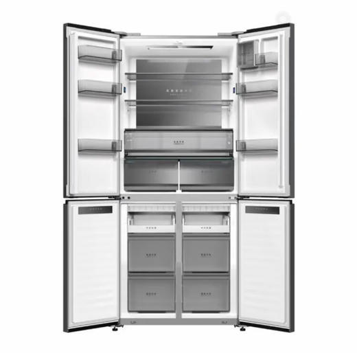 美菱 冰箱 BCD-507WP9BTZ 四门大冰箱 零零嵌 独立双系统零串味盐湖白 商品图1