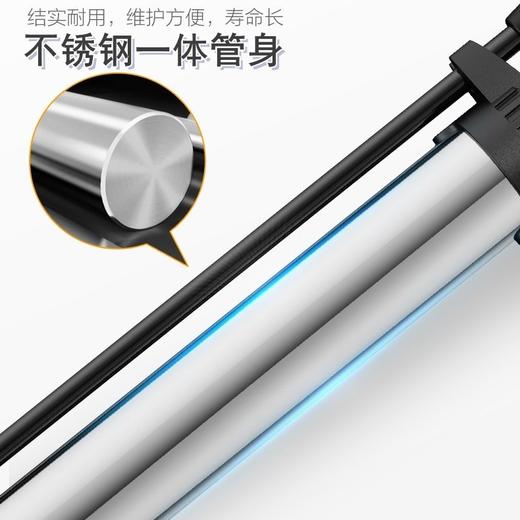 不锈钢高压打气筒 1个 自行车打气筒电动车汽车家用充气筒篮球小型便携家用通用充气多功能 商品图3