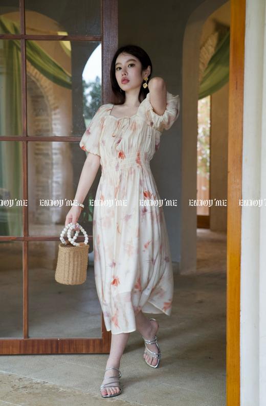 【门店同款】ENJOY夏季半夏木槿方领连衣裙 157347230 商品图6