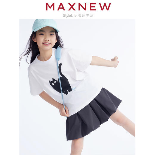 【裙装】童装云感棉百褶时尚半裙 1N2365101 商品图2