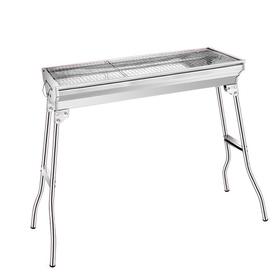 不锈钢烧烤炉木炭烧烤炉bbq碳烤炉户外折叠便携式烧烤架1个