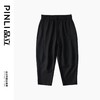 PINLI品立2024夏季新款男士人字纹九分裤潮牌纯色百搭直筒休闲裤B242117059 商品缩略图6