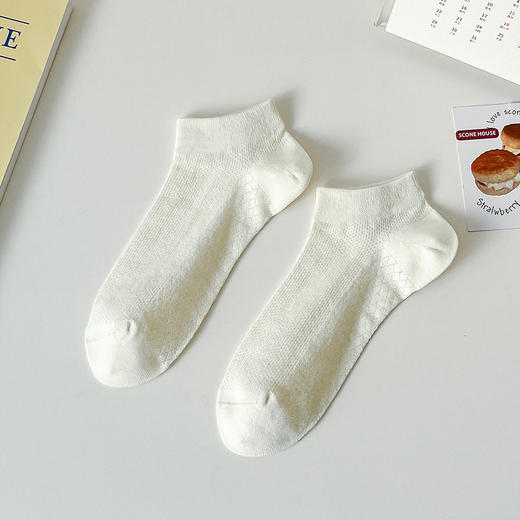 【YW】无忧购（25元/5双，39元/10双）韩系温柔小清新糖果色薄款网眼透气短袜8088（截单后7天发货)25年清仓捡漏 商品图4
