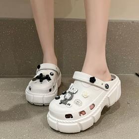 【网红爆款！洞洞鞋！】厚底增高爆款diy洞洞鞋防滑时尚可爱沙滩凉拖鞋外穿夏秋季-24XPXH068
