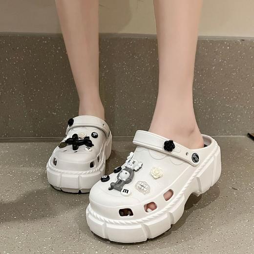 【网红爆款！洞洞鞋！】厚底增高爆款diy洞洞鞋防滑时尚可爱沙滩凉拖鞋外穿夏秋季-24XPXH068 商品图0