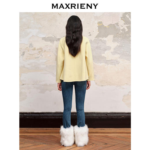 【商场同款】MAXRIENY新中式羊毛双面呢外套秋冬中式盘扣高级气质(货号:MC88JA548) 商品图3