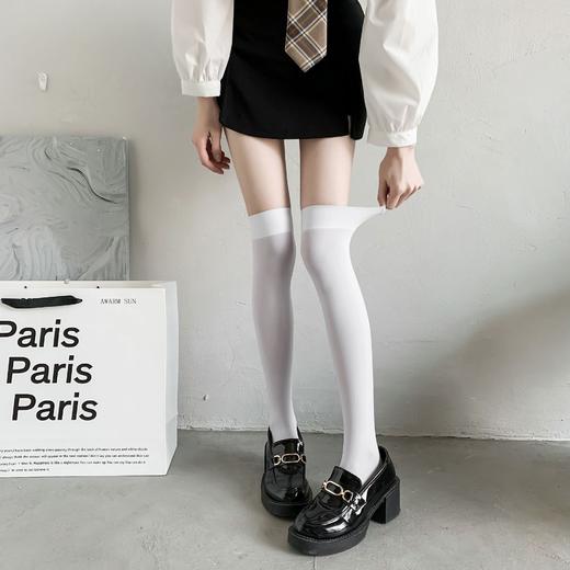 【全球购】冰冰袜女袜天鹅绒袜子冰丝袜堆堆袜夏季超薄jk袜中筒小腿过膝袜·现货速达 商品图4